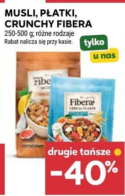 Musli płatki Crunchy Fibera promocja w Stokrotka