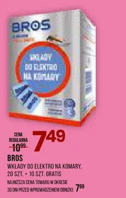 Wkłady do elektro na komary Bros promocja w Drogerie Natura