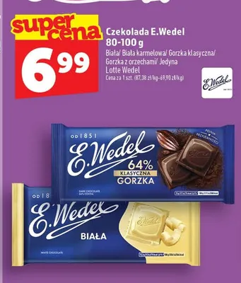 Czekolada E.Wedel gorzka klasyczna promocja w TOPAZ