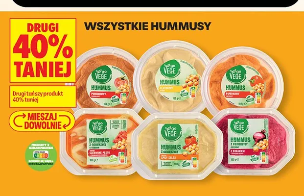 Hummus klasyczny Go Vege promocja w Biedronka