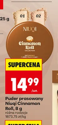 Puder prasowany Niuqi Cinnamon Roll promocja w Biedronka