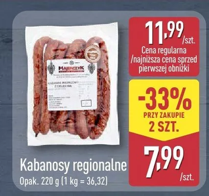 Kabanosy regionalne promocja w Aldi