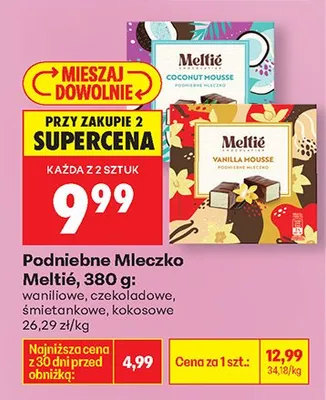 Podniebne mleczko waniliowe promocja w Biedronka