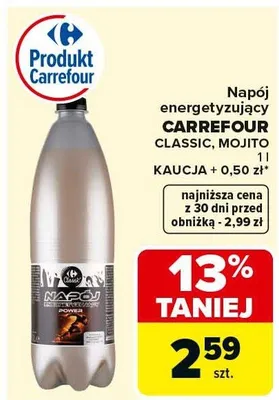 Napój energetyzujący Classic, Mojito promocja w Carrefour