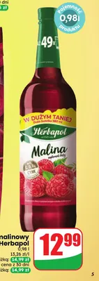 Syrop malinowy Herbapol promocja w Dino