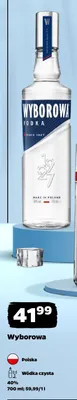 Wódka czysta Wyborowa promocja w Netto