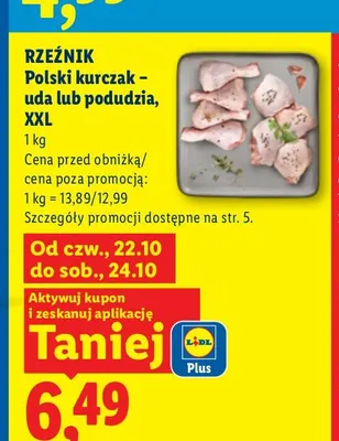Polski kurczak uda XXL Rzeźnik promocja w Lidl