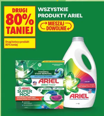 Kapsułki do prania Allin1 Pods Mountain Spring Ariel promocja w Biedronka