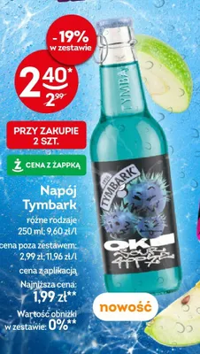 Napój Tymbark promocja w Żabka