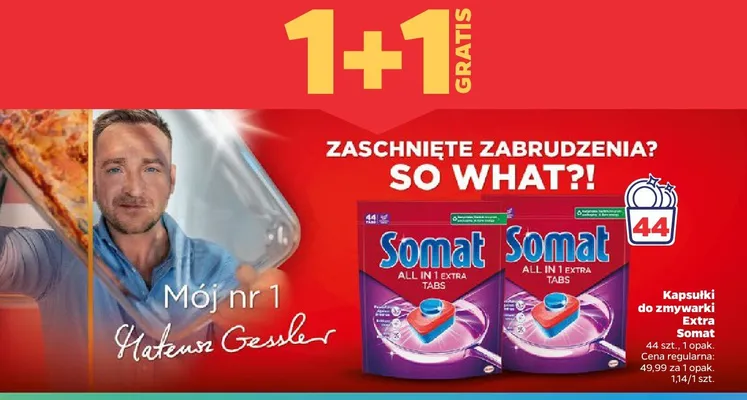 Kapsułki do zmywarki Extra Somat All in 1 promocja w Netto