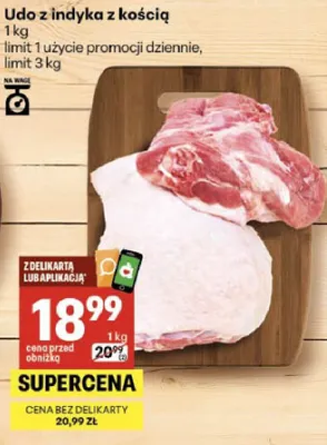 Udo z indyka z kością promocja w Delikatesy Centrum