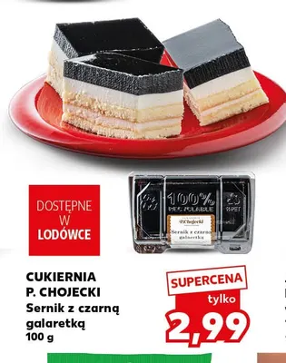 Sernik z czarną galaretką Cukiernia P. Chojecki promocja w Kaufland