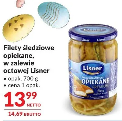 Filety śledziowe Filety śledziowe opiekane, w zalewie octowej Lisner promocja w Makro