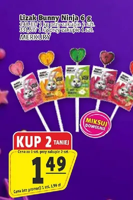 Lizak Bunny Ninja promocja w Prim Market