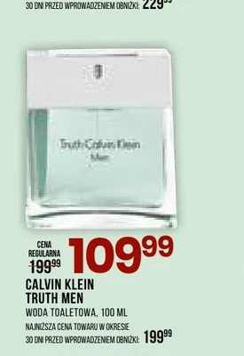 Woda toaletowa Calvin Klein Truth Men promocja w Drogerie Natura