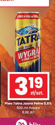 Piwo Tatra 5,6% promocja w emma MARKET