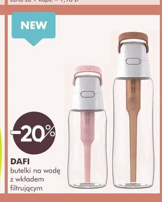 Butelka na wodę z wkładem filtrującym Dafi promocja w Super-Pharm
