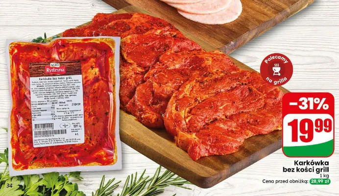Karkówka bez kości grill Agro Rydzyna promocja w Dino