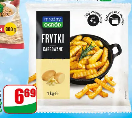 Frytki karbowane Mroźny Ogród promocja w Dino