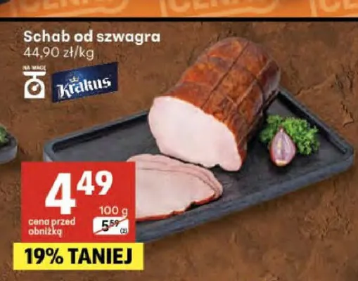 Schab od szwagra Krakus promocja w Delikatesy Centrum