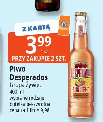 Piwo Desperados promocja w Leclerc