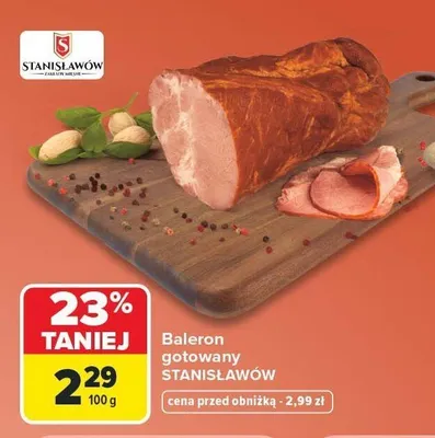 Baleron gotowany Stanisławów promocja w Carrefour Market