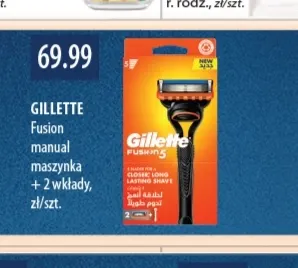 Maszynka do golenia Gillette Fusion manual + 2 wkłady promocja w Drogerie Laboo