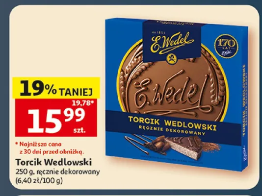 Torcik Wedlowski E.Wedel promocja w Auchan