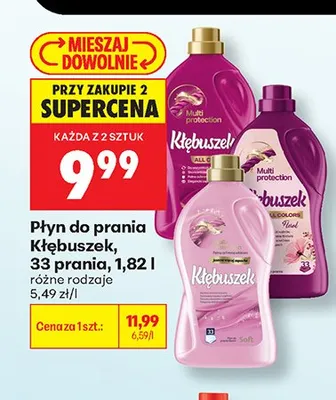 Płyn do prania Kłębuszek promocja w Biedronka