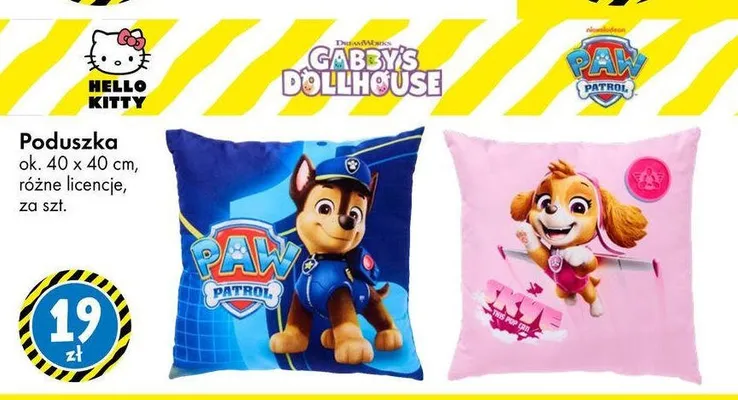 Poduszka Paw Patrol Skye 40x40 cm promocja w Tedi