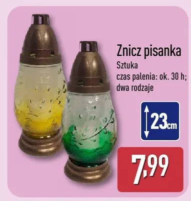 Znicz pisanka  promocja w Aldi