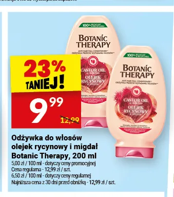 Odżywka do włosów Garnier Botanic Therapy olejek rycynowy i migdał promocja w Twój Market