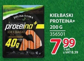Kiełbaski Proteina+ Dolina Dobra 200 g promocja w Selgros