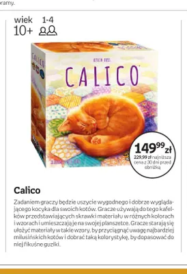 Gra planszowa Calico promocja w Empik