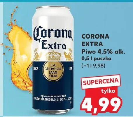 Piwo Corona Extra promocja w Kaufland