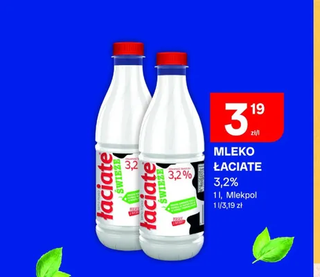 Mleko świeże Łaciate 3,2% promocja w Chorten