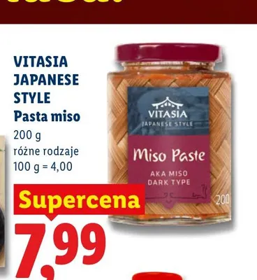 Pasta miso Vitasia Japanese Style promocja w Lidl