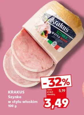 Szynka w stylu włoskim promocja w Kaufland