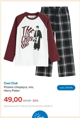 Piżama chłopięca Harry Potter Cool Club promocja w Smyk