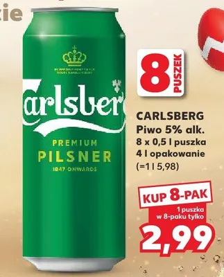 Piwo 5% alk. promocja w Kaufland