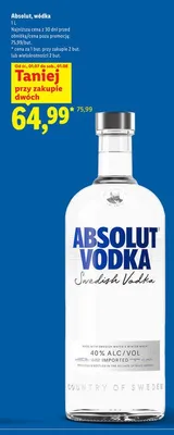 Wódka Absolut promocja w Lidl