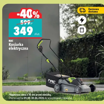 Kosiarka elektryczna 1800w Parkside promocja w Biedronka Home