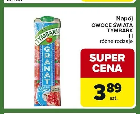 Napój Owoce Świata Tymbark promocja w Carrefour Express
