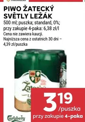 Piwo Żatecký Světlý Ležák promocja w Stokrotka