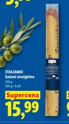 Salami strolghino Italiamo promocja w Lidl