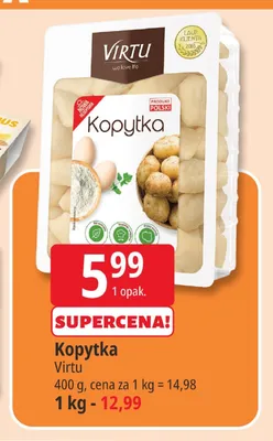 Kopytka Virtu 400 g promocja w Leclerc