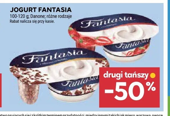 Jogurt Fantasia promocja w Stokrotka