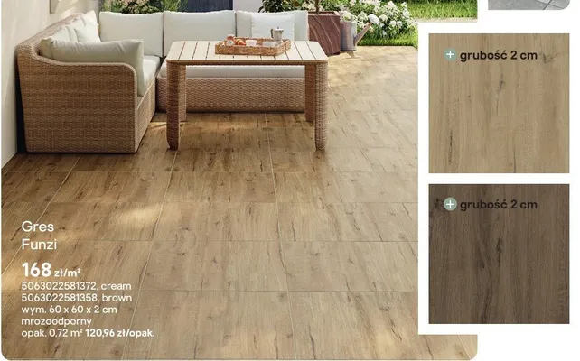 Płytki Funzi brown promocja w Castorama