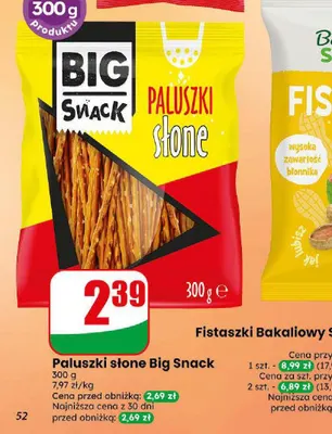 Paluszki słone Big Snack promocja w Dino