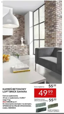 Kamień betonowy Loft Brick Sahara promocja w Abra Meble